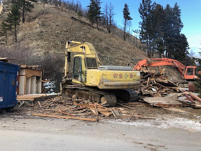 Owners of The Hilltop Motel in Superior tore down one of their aging units, leaving eight units avaiable for travelers. (Photo courtesy of Sheelia Miller)