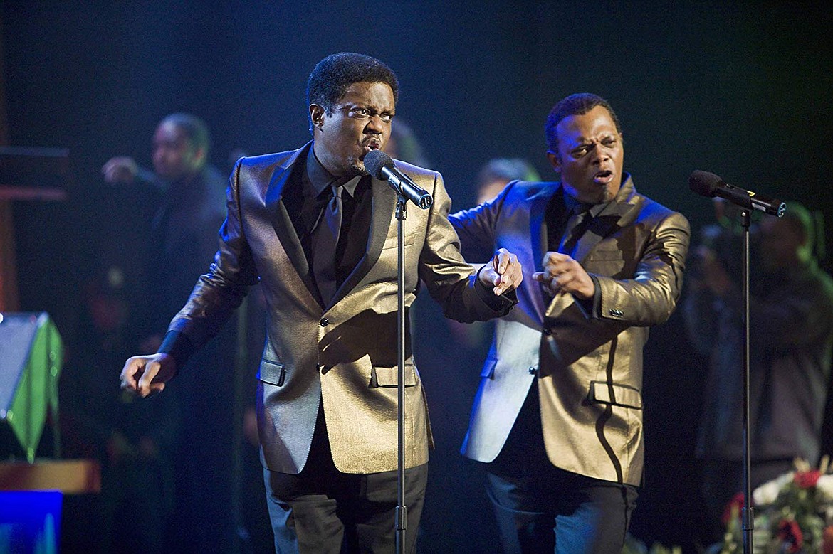 Bernie Mac and Samuel L. Jackson in &#147;Soul Men&#148; 2008.