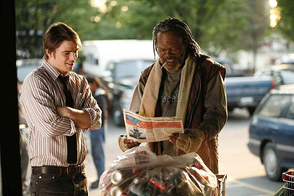 Josh Hartnett and Samuel L. Jackson in &#147;Resurrecting the Champ&#148; 2007.