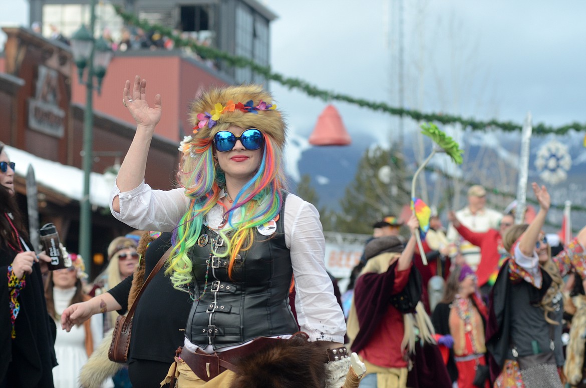 Scenes from the 2019 Whitefish Winter Carnival Grand Parade on Central Avenue in downtown Whitefish. The theme was Whitefish Woodstock. (Matt Baldwin/Daily Inter Lake)