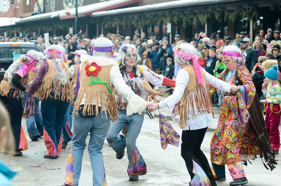 Scenes from the 2019 Whitefish Winter Carnival Grand Parade on Central Avenue in downtown Whitefish. The theme was Whitefish Woodstock. (Matt Baldwin/Daily Inter Lake)