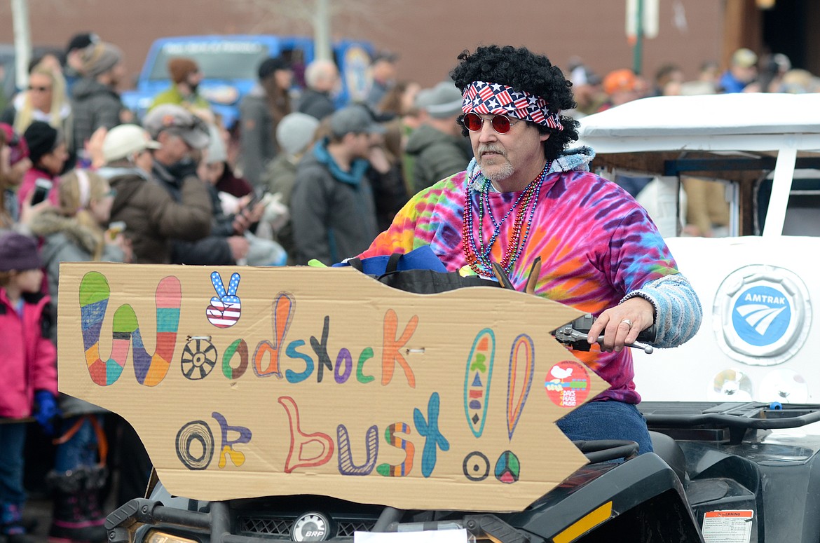 Scenes from the 2019 Whitefish Winter Carnival Grand Parade on Central Avenue in downtown Whitefish. The theme was Whitefish Woodstock. (Matt Baldwin/Daily Inter Lake)