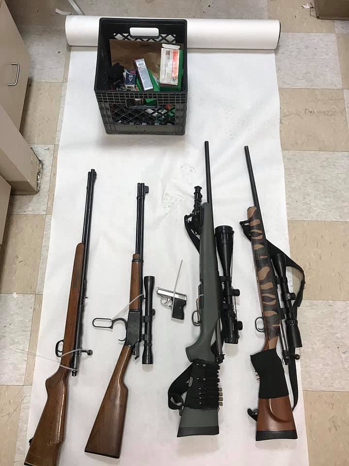 Adams County Sheriffs Office/courtesy photo
A few of the guns recovered during the residential burglary investigation.