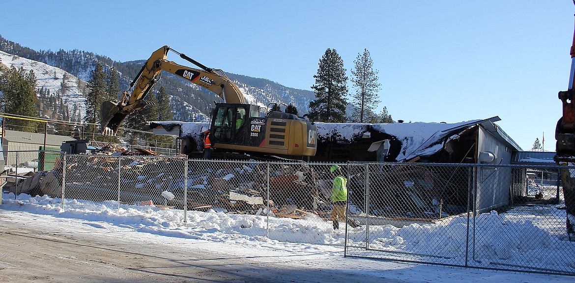 Approximately 700 yards of materials was hauled away by J &amp; J Excavating and Trucking between Jan. 29 and Jan. 31 as the Superior Junior High School was demolished.