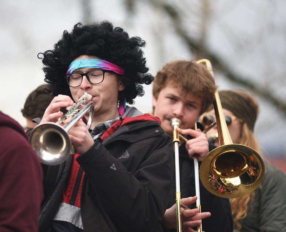 Whitefish Winter Carnival&#146;s 2019 Grand Parade on Saturday makes its way down Central Avenue. The theme was Whitefish Woodstock. (Heidi Desch/Whitefish Pilot)