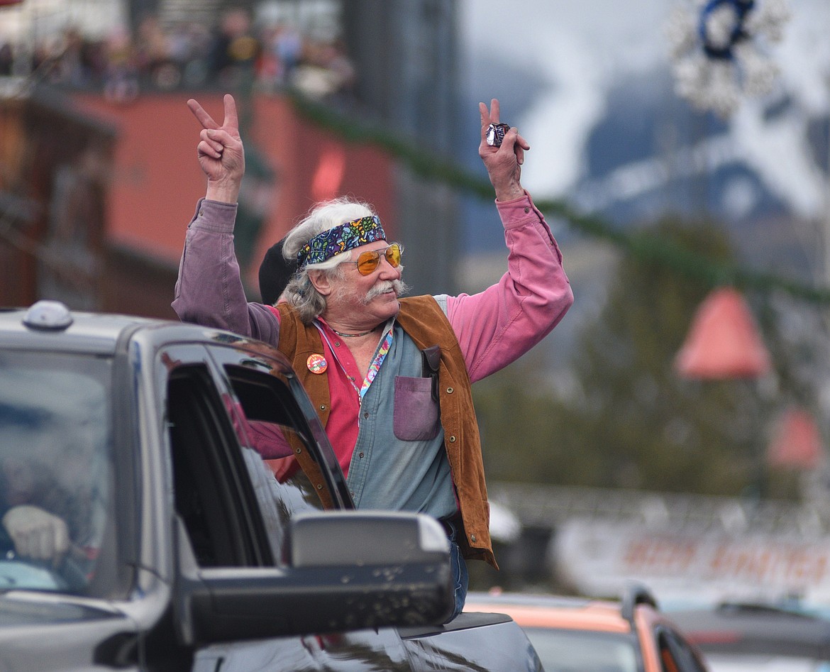 Whitefish Winter Carnival&#146;s 2019 Grand Parade on Saturday makes its way down Central Avenue. The theme was Whitefish Woodstock. (Heidi Desch/Whitefish Pilot)