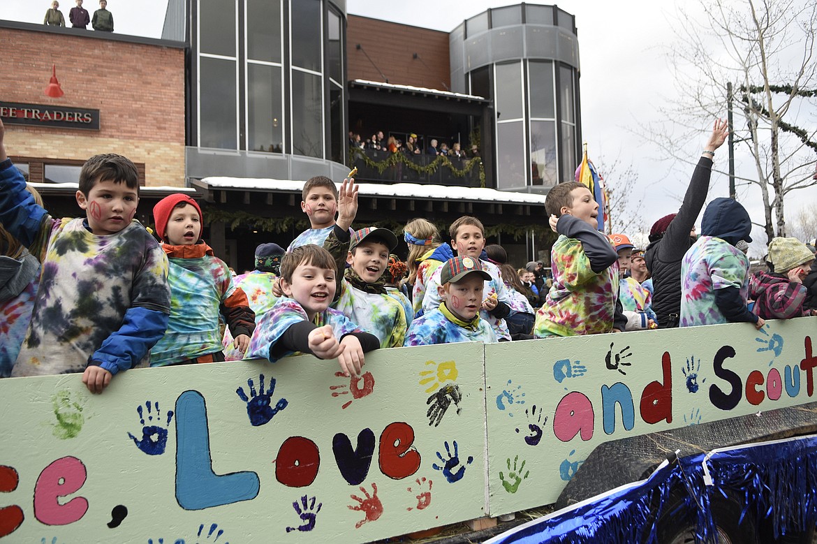 Whitefish Winter Carnival&#146;s 2019 Grand Parade on Saturday makes its way down Central Avenue. The theme was Whitefish Woodstock. (Heidi Desch/Whitefish Pilot)