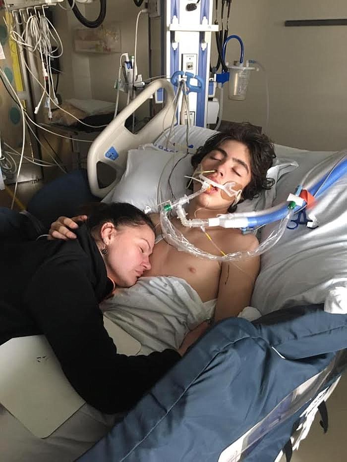 Since Jan. 11, 14-year-old Lucas Clark of Ronan has been in hospitals due to a tetanus infection. His mother, Kendra Schiele, has been with him and wants to remind people to make sure their vaccinations are updated. (Photo provided courtesy of the Schiele family)