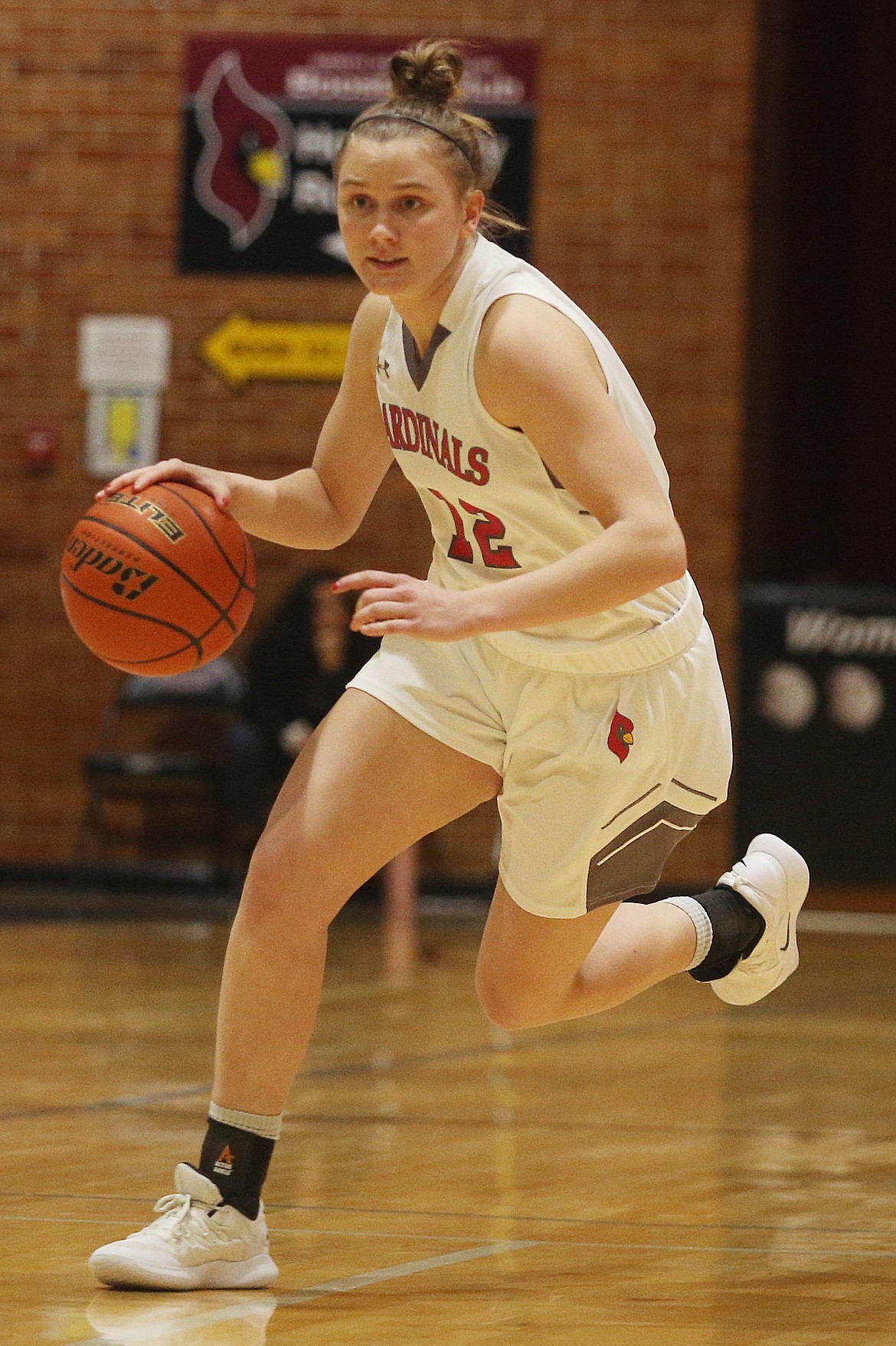 NIC&#146;s Zosha Krupa dribbles down the court during the game against Wenatchee Valley.