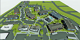 Commercial buildings part of Cd'A Place apartment complex