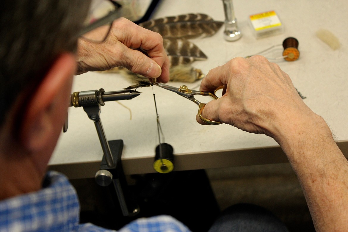 Fly tying is often used as a distraction for veterans suffering from symptoms of post traumatic stress disorder.