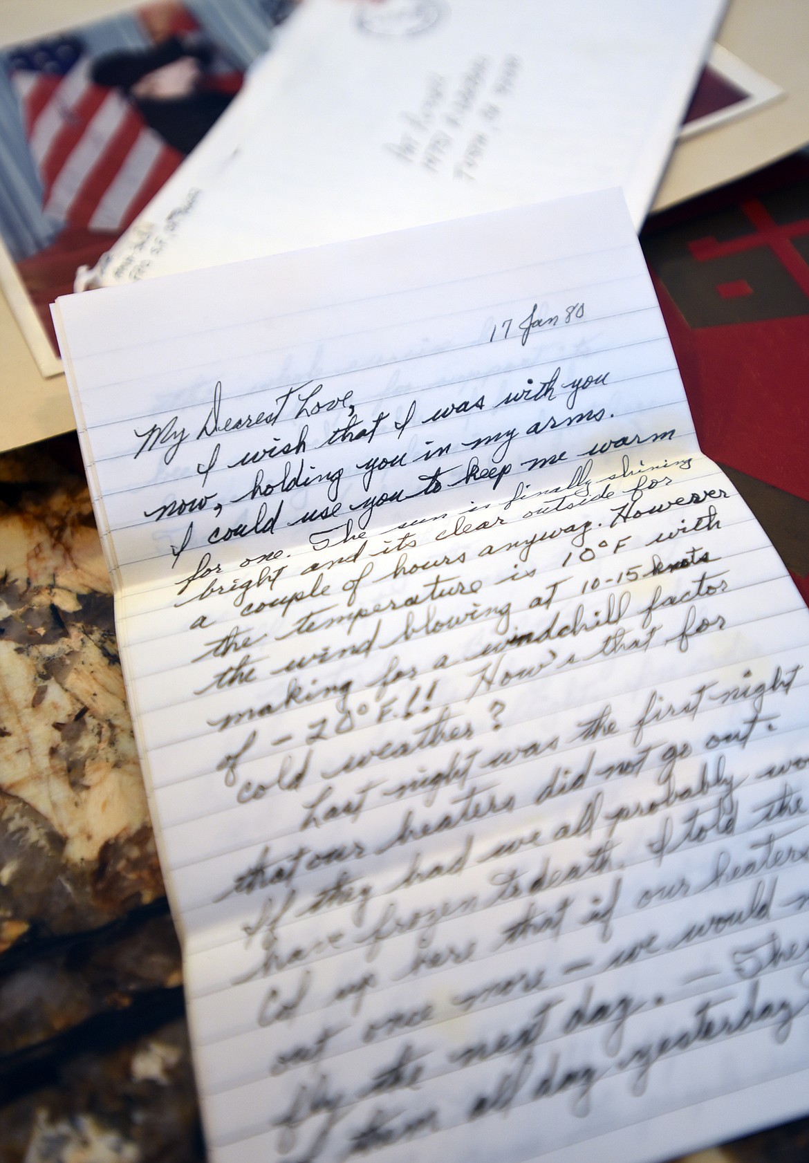 A letter from 1980 from Daryl Russell to his wife Pat begins, &#147;My Dearest Love...&#148;
(Brenda Ahearn/Daily Inter Lake)