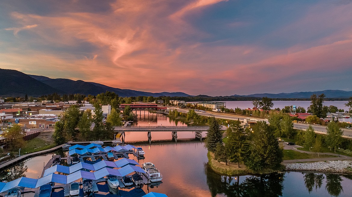 Photo courtesy of DOVER BAY DEVELOPMENT
The Sandpoint Marina from the viewpoint of the Sandcreek Lofts.