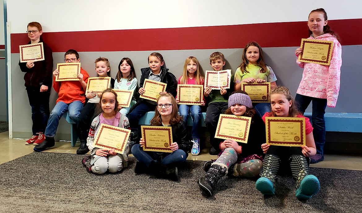 Courtesy photo
Congratulations to Naples Elementary School&#146;s January&#146;s Students of the Month for being SAFE, CIVIL and PRODUCTIVE! Top row from left: A.W. Schultz, Brandon Gardner, Samuel Jeppesen, Lilliya Giles, Terrence Riffel, Arabella West, Zachary Homan, Jenesis Quillin and Madison Regehr; bottom row: Kanilea Duke, Bentlee Anderson, Tatem Ramirez and Dahlia Wood.