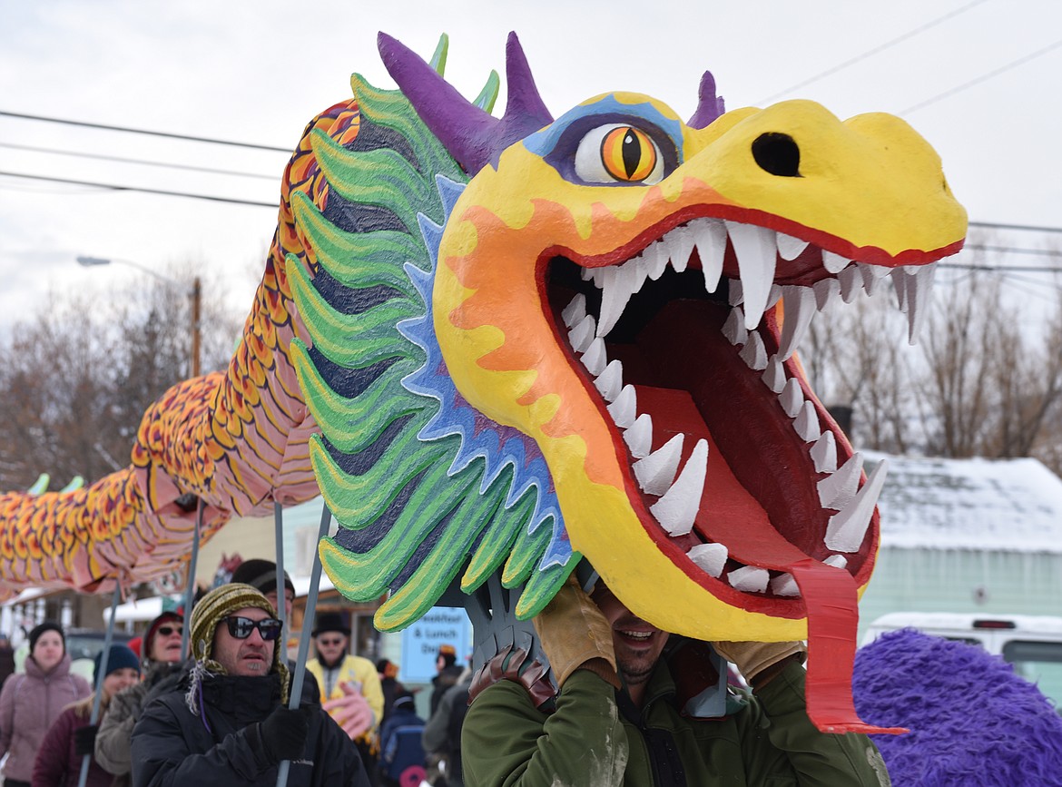 THE POPULAR 30-foot-long Chinese dragon returned for the Year of the Boar parade in Hot Springs last Saturday.