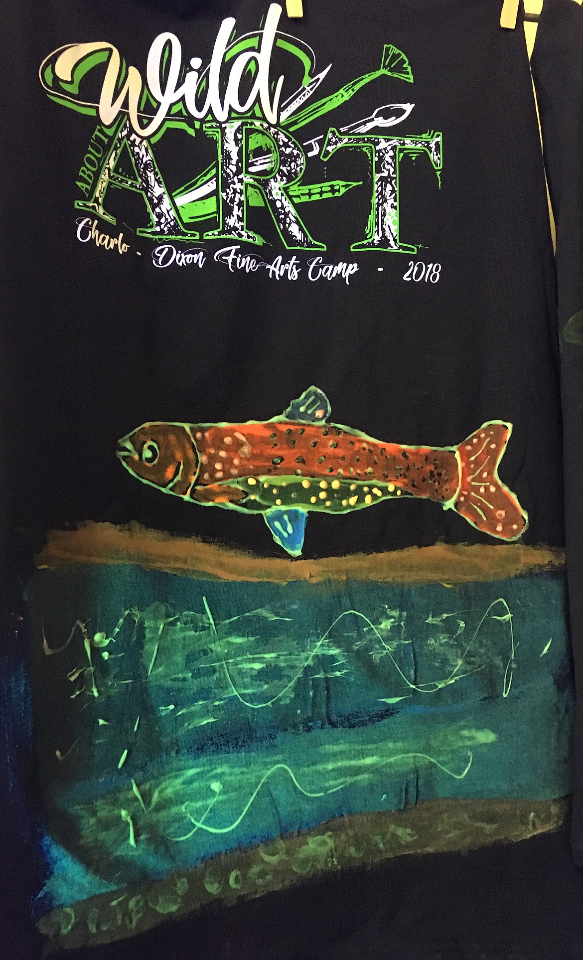 GLOW-IN-THE-DARK T-shirts were created by Charlo-Dixon middle schoolers at last summer&#146;s art camp.