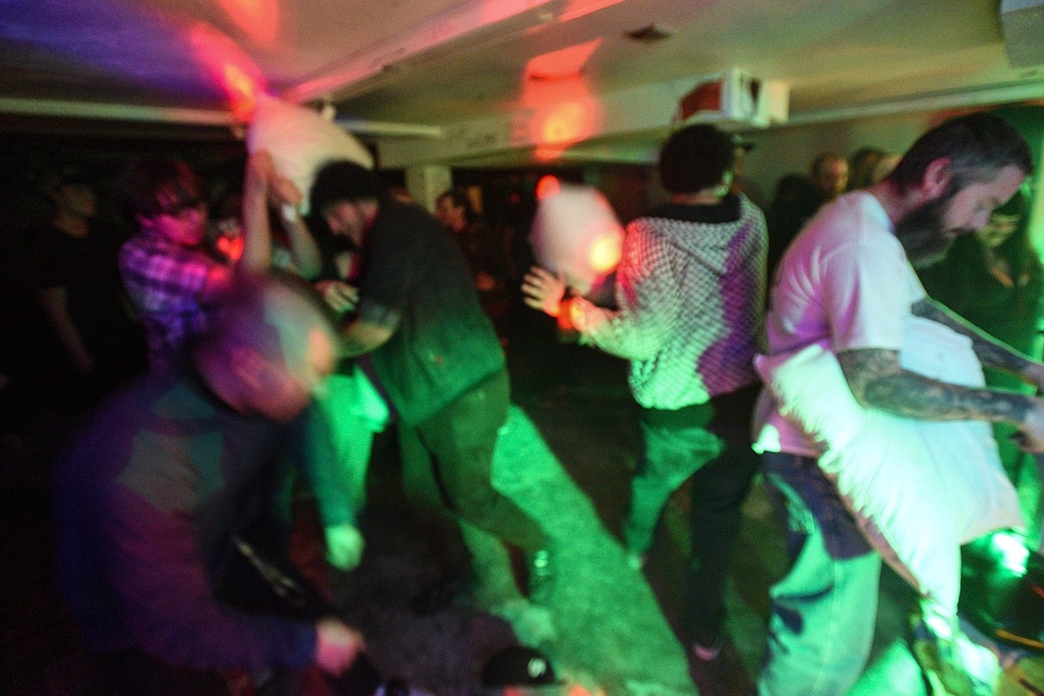 A pillow fight breaks out during the Undying Avarice set.