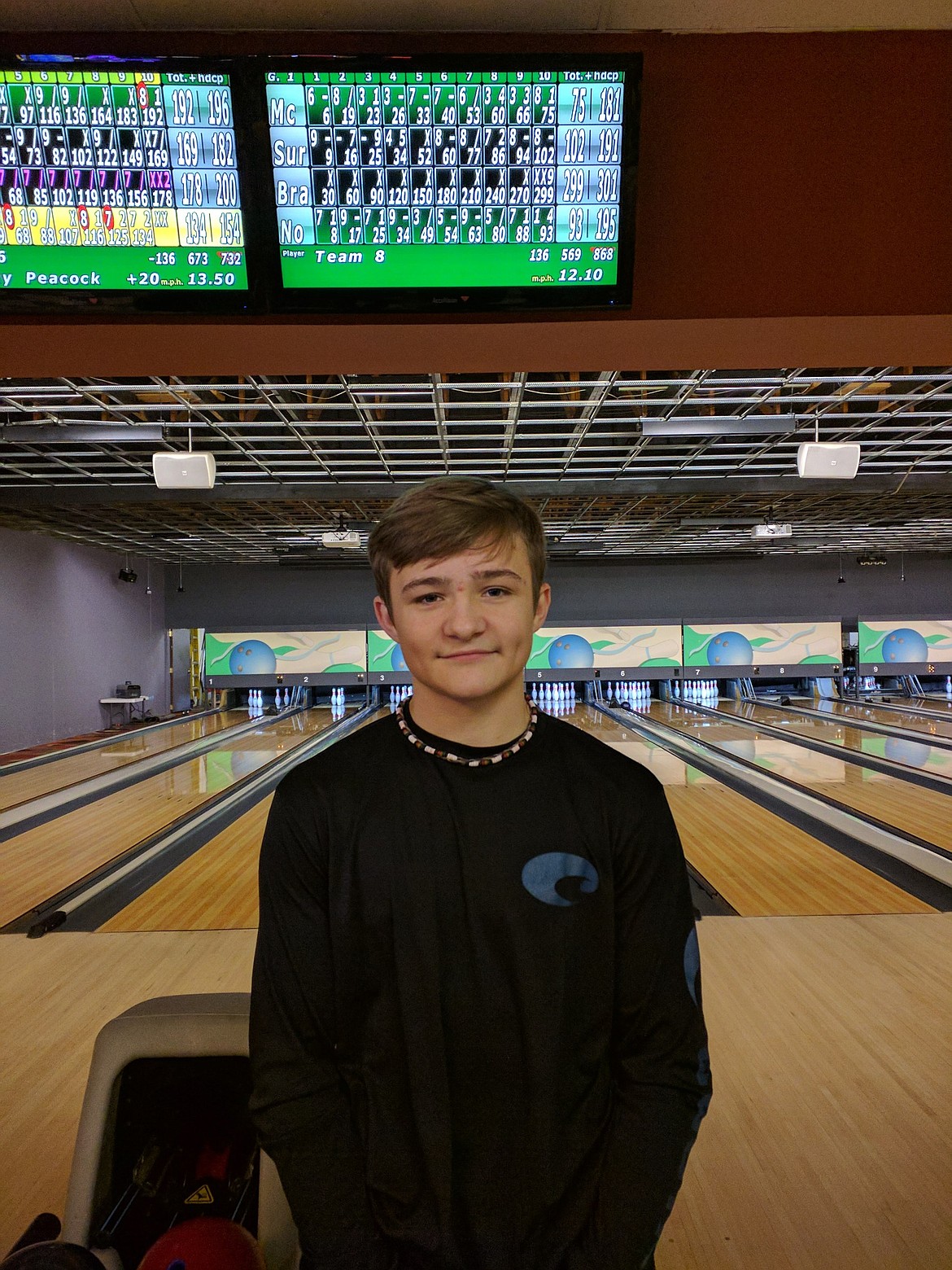 Courtesy photo
Brayden Herbert, 16, bowled games of  299, 236, 236 for a 771 series in the Saturday morning Juniors league at River City Lanes.