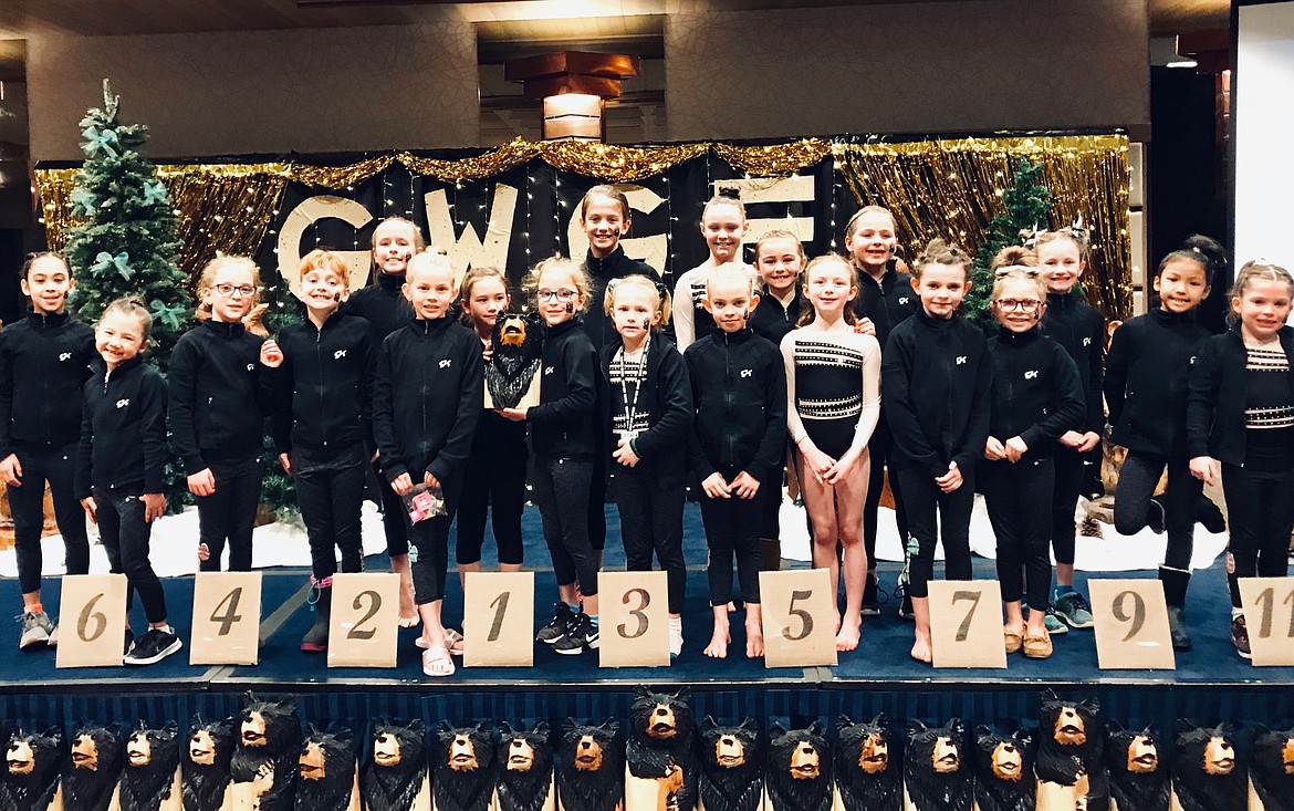 Courtesy photo
Avant Coeur Level 3s take 2nd Place Team at Great West Gym Fest held at The Coeur d'Alene Resort. In the front row from left are Aranie Barragan, Vivi Crain, Lily Kramer, Sophie Phillips, Avery Hammons, Alivia Garcia, Dahlia Kramer, Piper St. John, Evelyn Haycraft, Abby Rogers, Scarlett Green, Karstin Harmon, Rozlyn Thong and Callista Petticolas; and back row from left, Emily Vaughan, Lola Baron, Sophia Green, Sophia Elwell, CC Miller and McKenna Wilson.