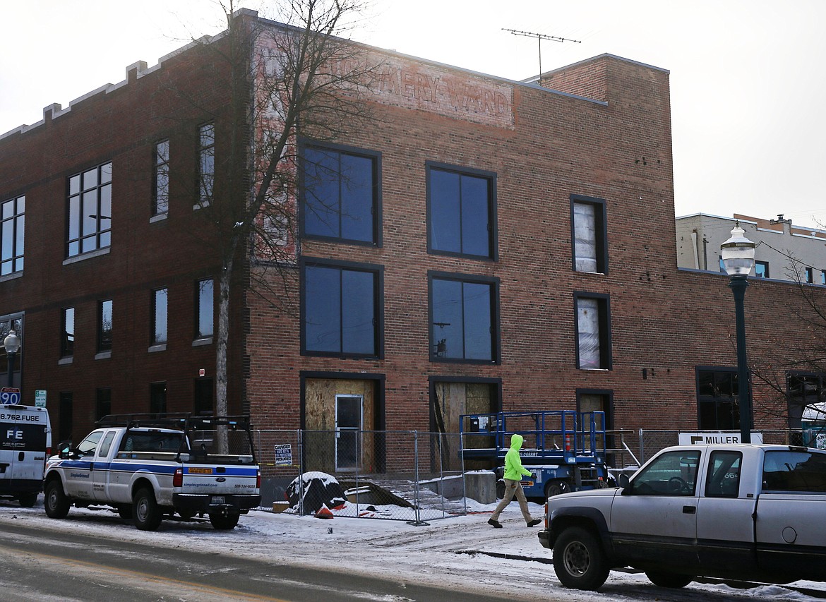 Construction continues inside the Wiggett building. The renovation process was hindered by flooding, but the first group of tenants will move in during February and early March.

LOREN BENOIT/BJNI