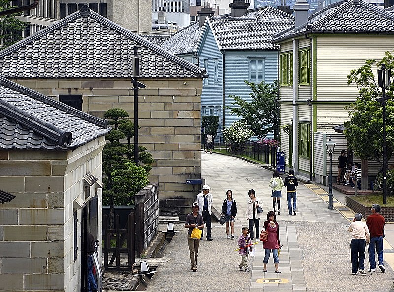 PUBLIC DOMAIN
Restructured Dejima today &#151; for centuries the only trading post in Japan where foreigners were allowed.