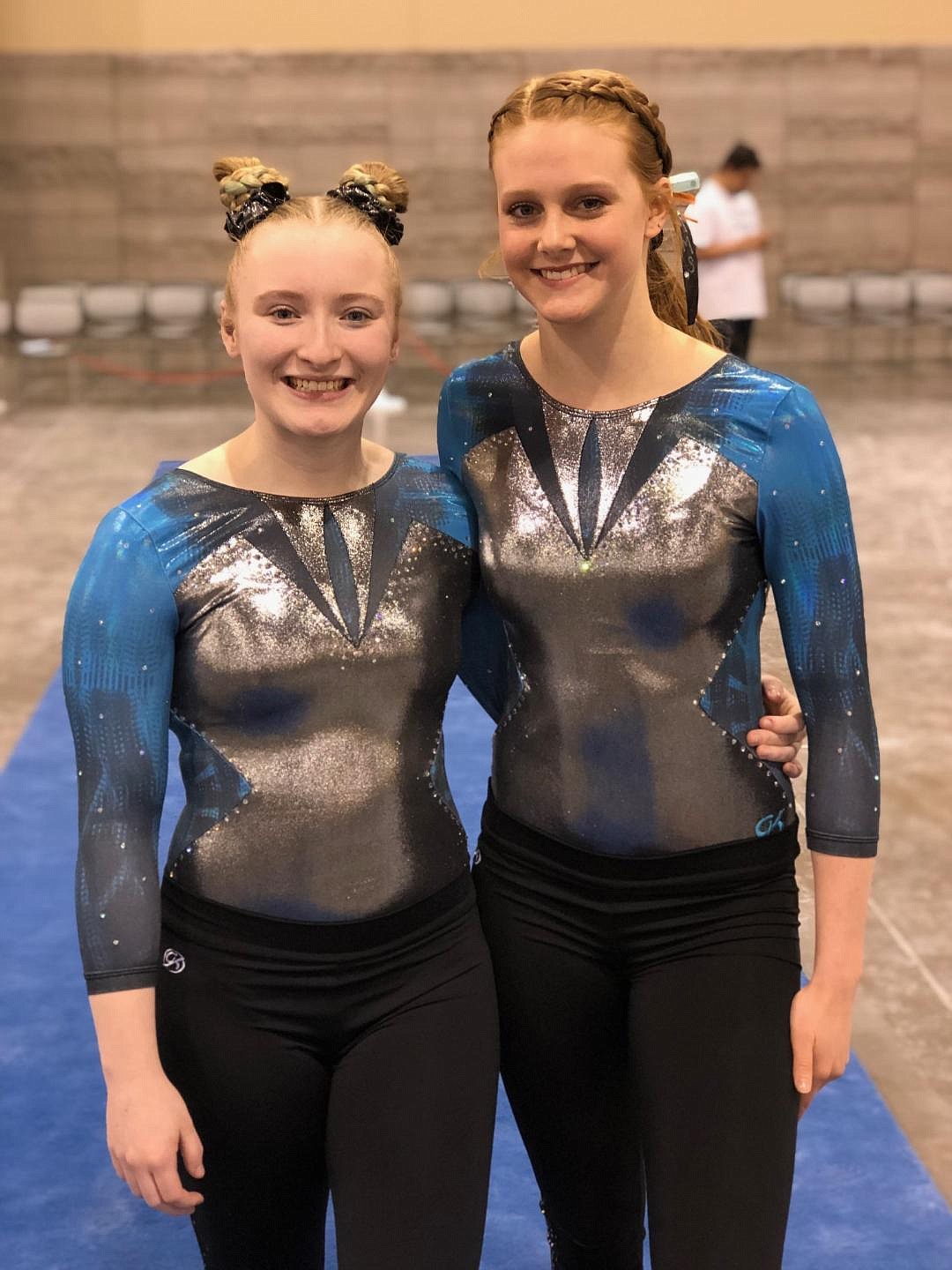 Courtesy photo
Xcel Diamond Bethany Frey and Xcel Platinum Amber Shoolroy of Technique Gymnastics attending The Classic Rock Invitational in Phoenix.