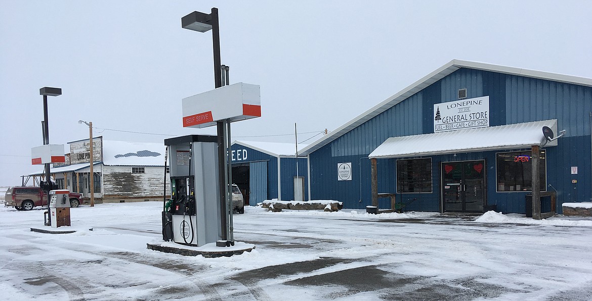 The Lonepine General Store offers is a warm, friendly stop along Highway 28 north of Hot Springs. (Carolyn Hidy photos/Clark Fork Valley Press)