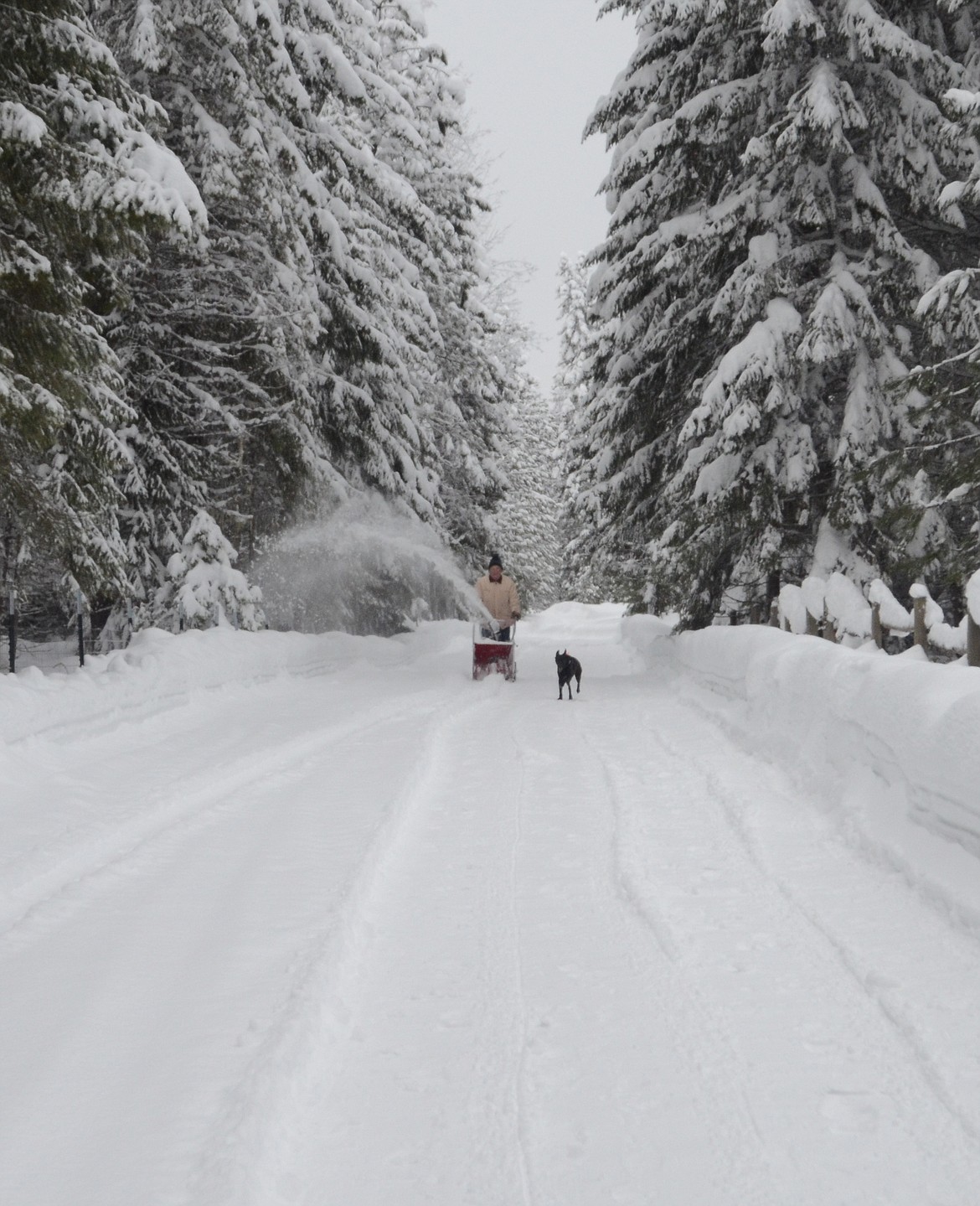 A daily task of snow throwing for much of last week as snow levels finally caught up to &#147;normal.&#148;