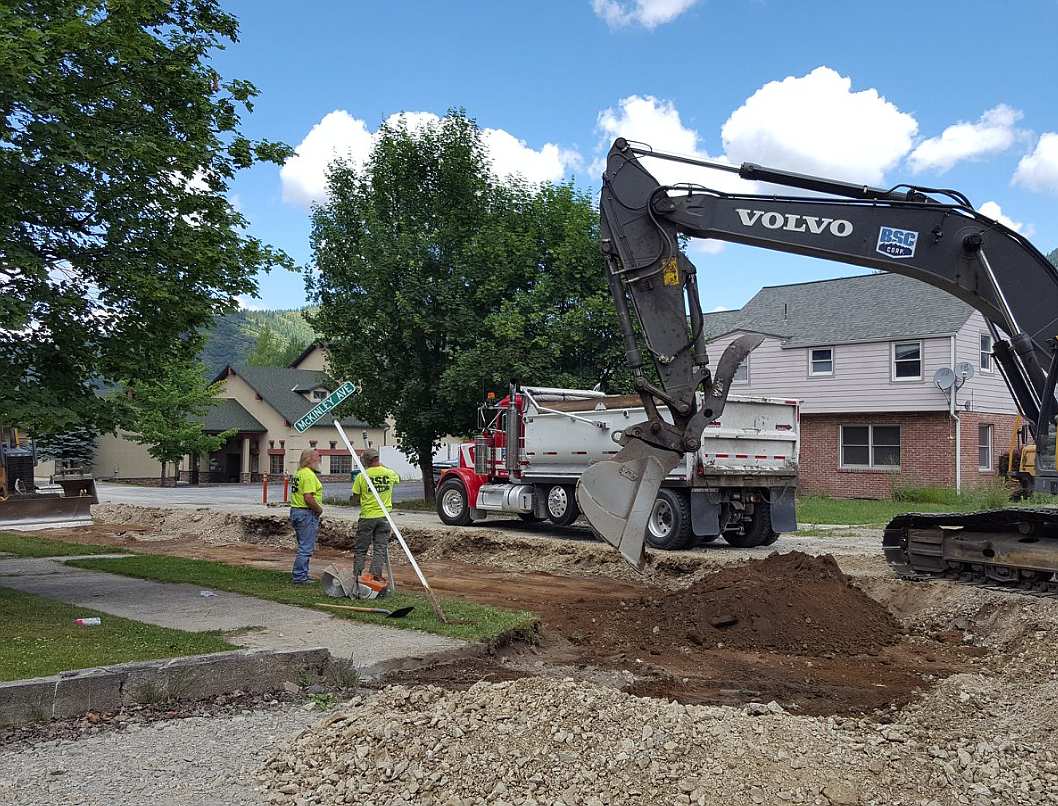 Courtesy photo
Crews work on a section of McKinley Avenue during Kellogg’s Paved Roads Project. Funds for the project came from EPA Superfund dollars that could go away if the area is delisted.