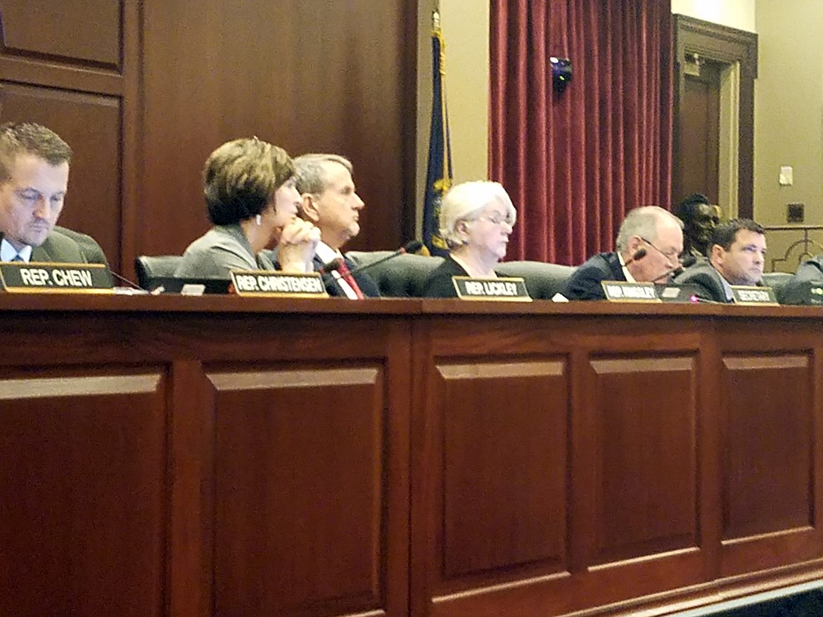 (Photo by CHEYENNA McCURRY)Idaho House Health &amp; Welfare Committee members listen to testimony during a hearing Friday to add work requirements to the voter-approved Medicaid expansion.