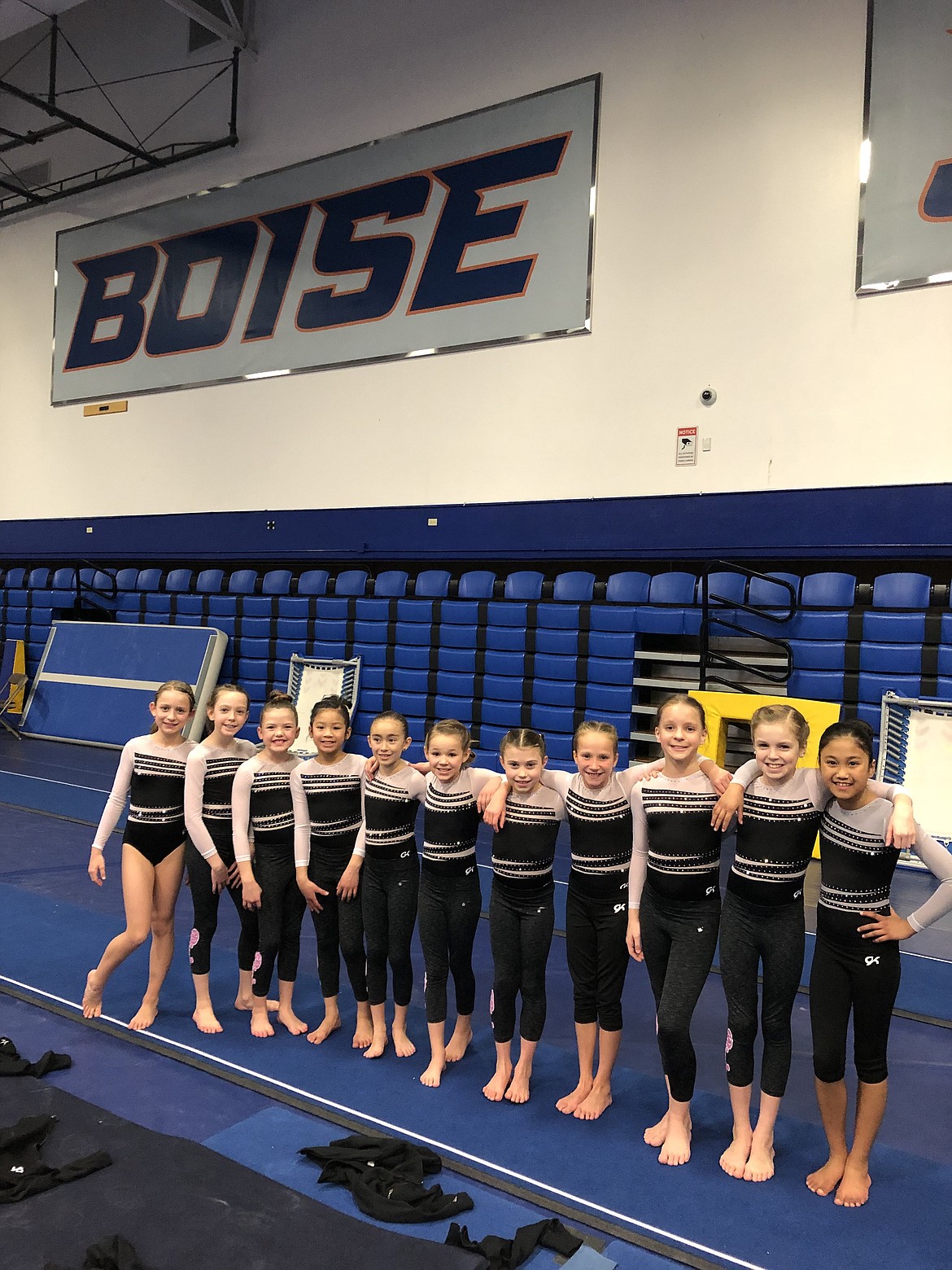 Courtesy photo
Avant Coeur Gymnastics Level 4 Girls take 2nd Place Team at the BSU Open. From left are Kayce George, Riley Roberts, Ashlyn Beecher, Jeralyn Thong, Addyson Prescott, Brynlynn Kelly, Sage Kermelis, Sophie McMahon, Kennedy Phillips, Hayden Hawke and Avery O&#146;Halloran.