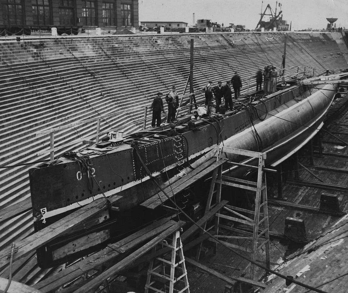 OHIO STATE UNIVERSITY LIBRARIES
Australian polar explorer Sir Hubert Wilkins leased World War I-era submarine O-12 shown here and renamed it Nautilus hoping to be the first to sail under the North Pole, and though failing, he did prove that subs could operate under the polar ice cap.