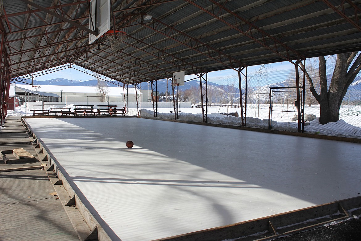 Photo by TANNA YEOUMANS
The KwikRink brings an ice skating rink that won&#146;t melt to Bonners Ferry.