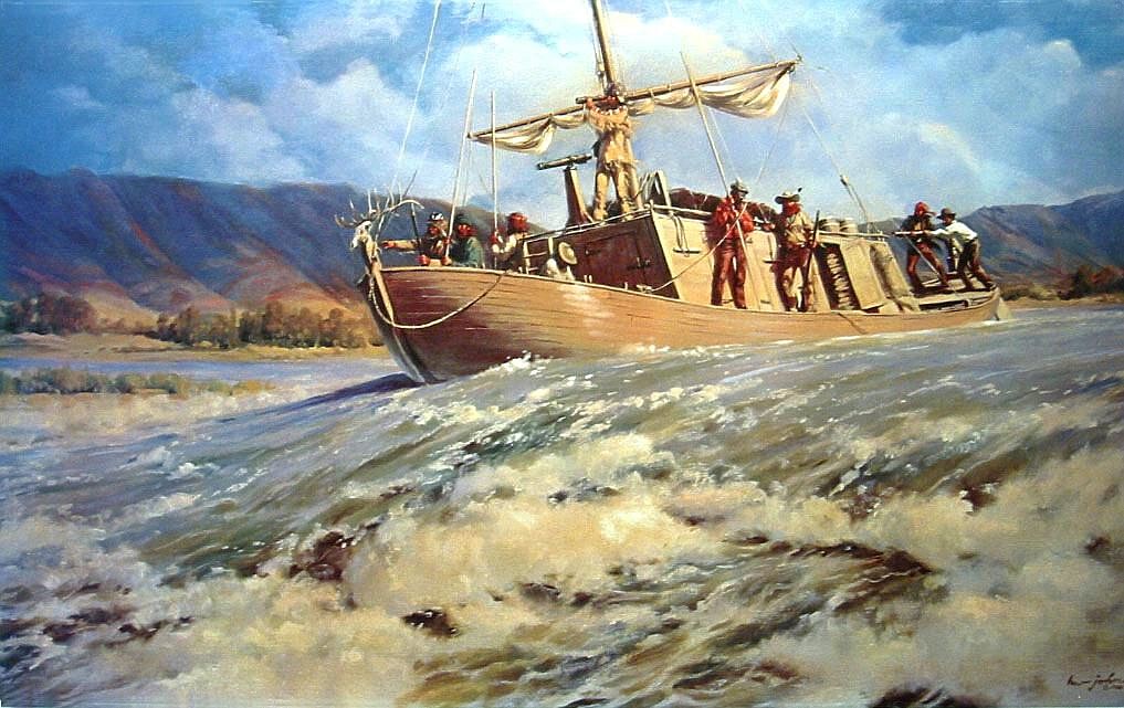 WORDPRESS
River rapids and underwater obstacles were a constant danger to the Lewis and Clark expedition.