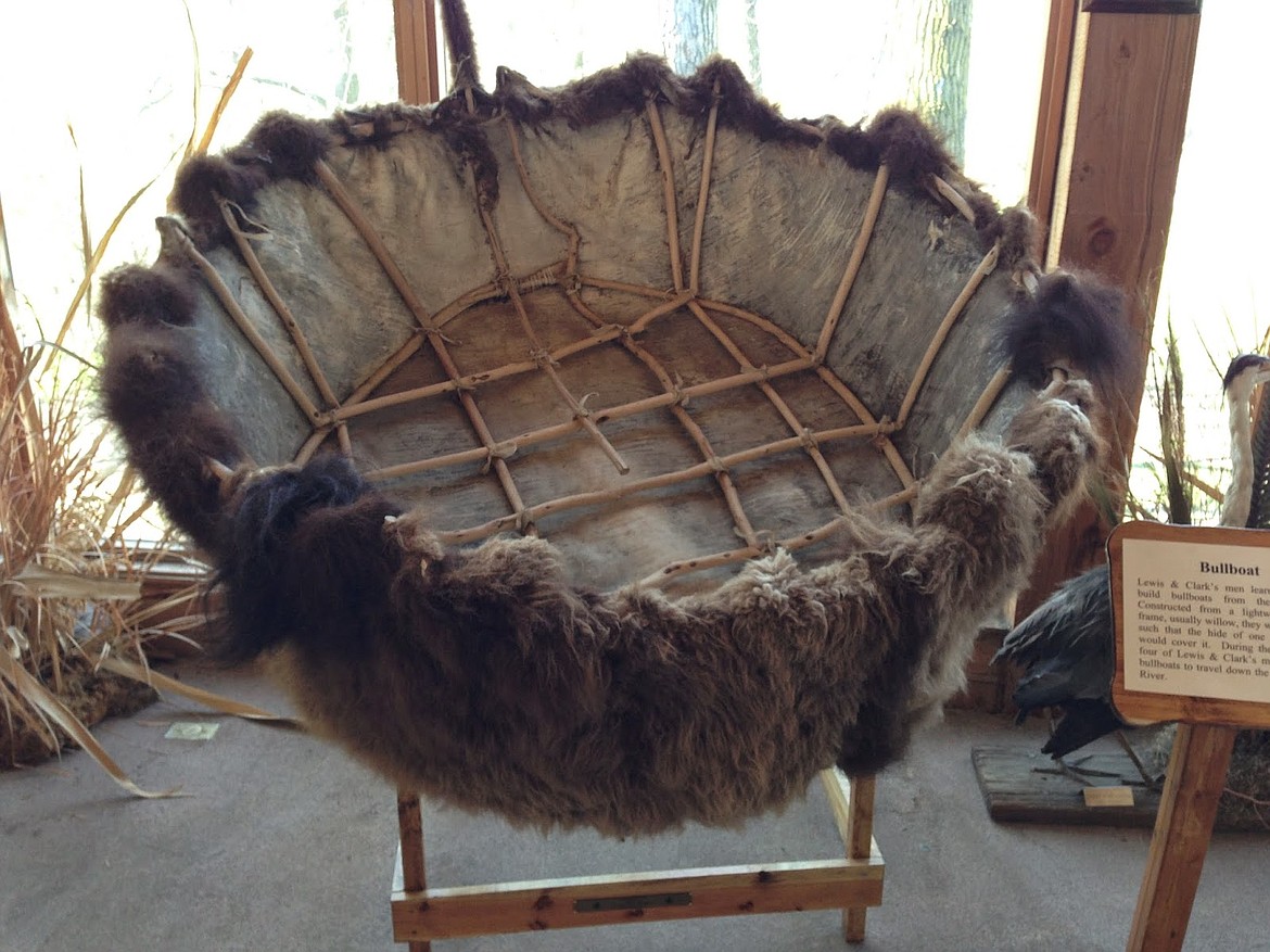 LEWIS AND CLARK MUSEUM
Bull boat made from one buffalo hide.
