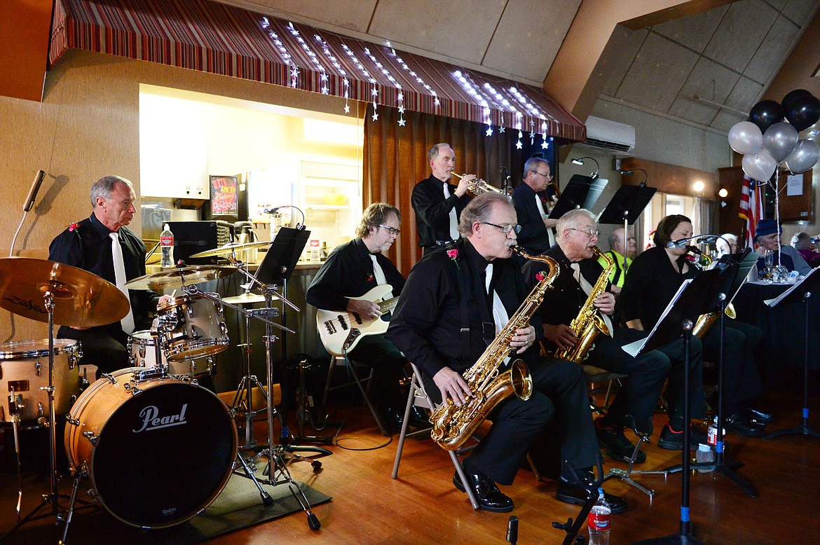 B.J. Lupton's Swing Light Band performs during the Senior's Ball at the Immanuel Skilled Care Center at Immanuel Lutheran Communities in Kalispell on Friday. (Casey Kreider/Daily Inter Lake)