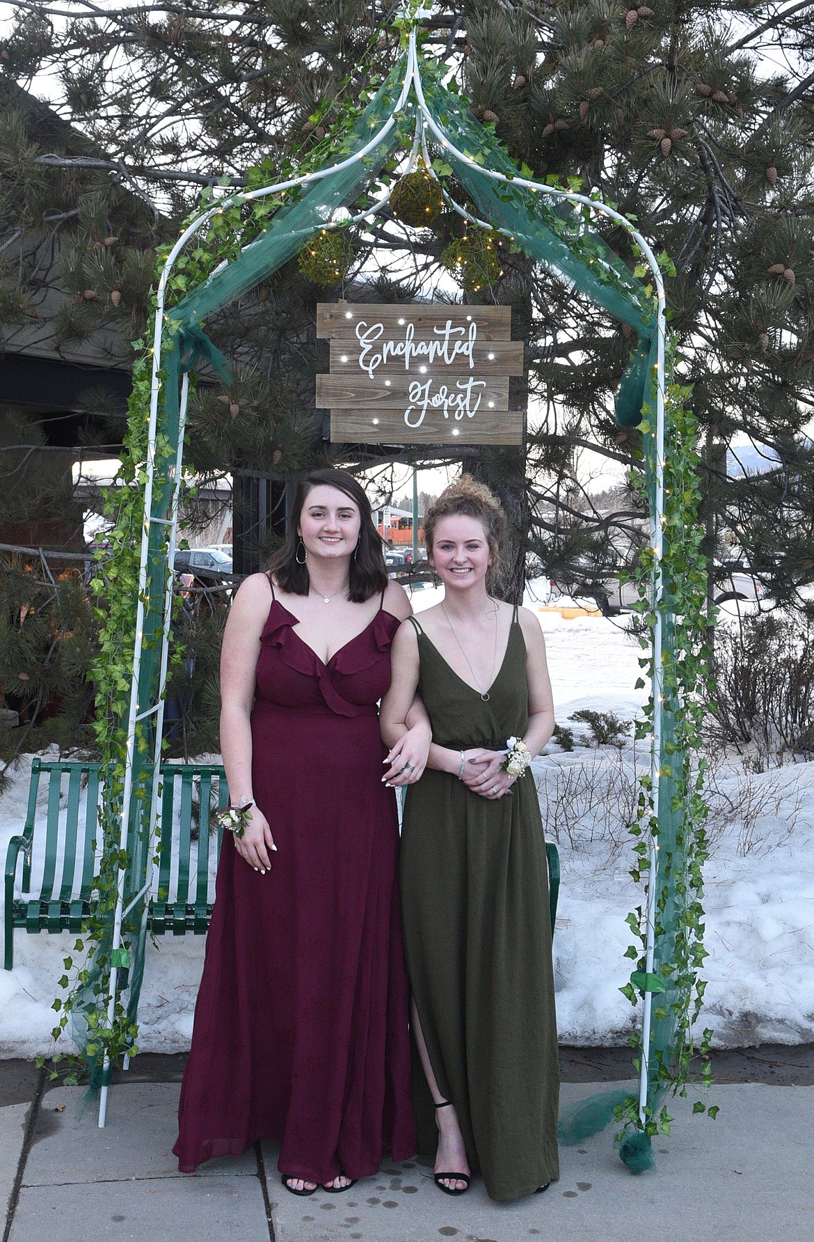 Students walk in the Grand March Saturday night during the Whitefish High School Prom at the O&#146;Shaughnessy Center. (Heidi Desch/Whitefish Pilot)