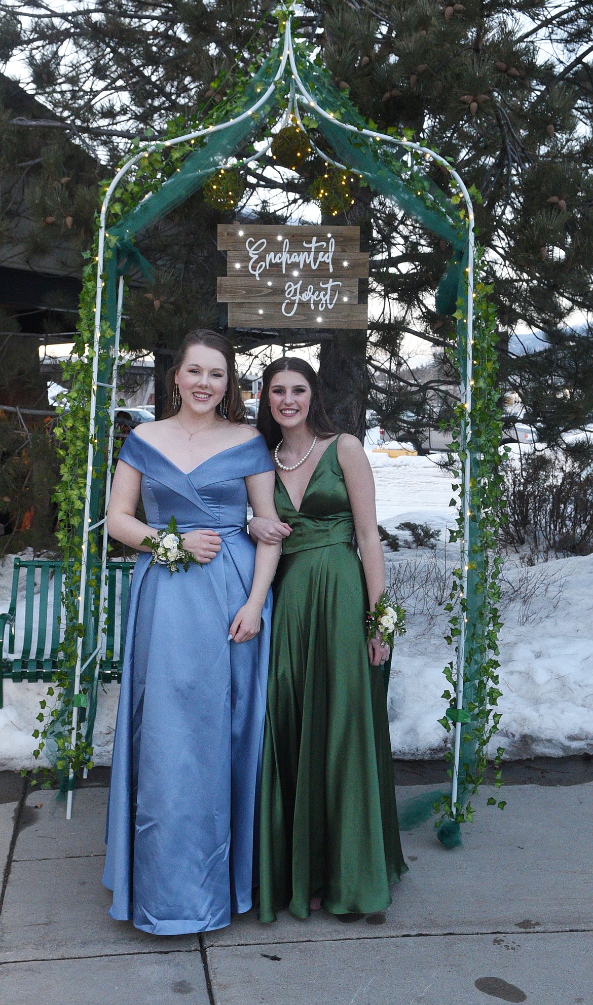 Students walk in the Grand March Saturday night during the Whitefish High School Prom at the O&#146;Shaughnessy Center. (Heidi Desch/Whitefish Pilot)