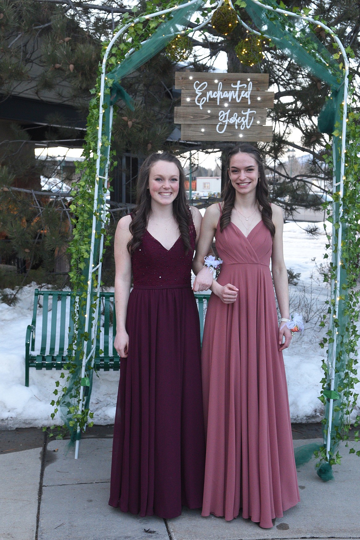 Students walk in the Grand March Saturday night during the Whitefish High School Prom at the O&#146;Shaughnessy Center. (Heidi Desch/Whitefish Pilot)