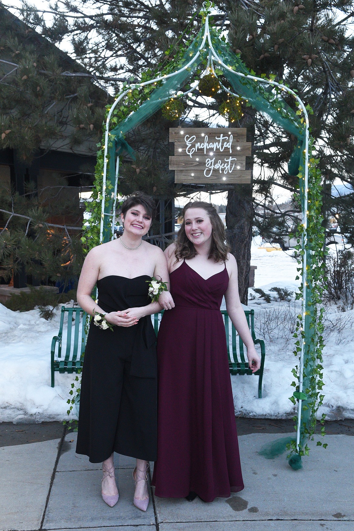 Students walk in the Grand March Saturday night during the Whitefish High School Prom at the O&#146;Shaughnessy Center. (Heidi Desch/Whitefish Pilot)