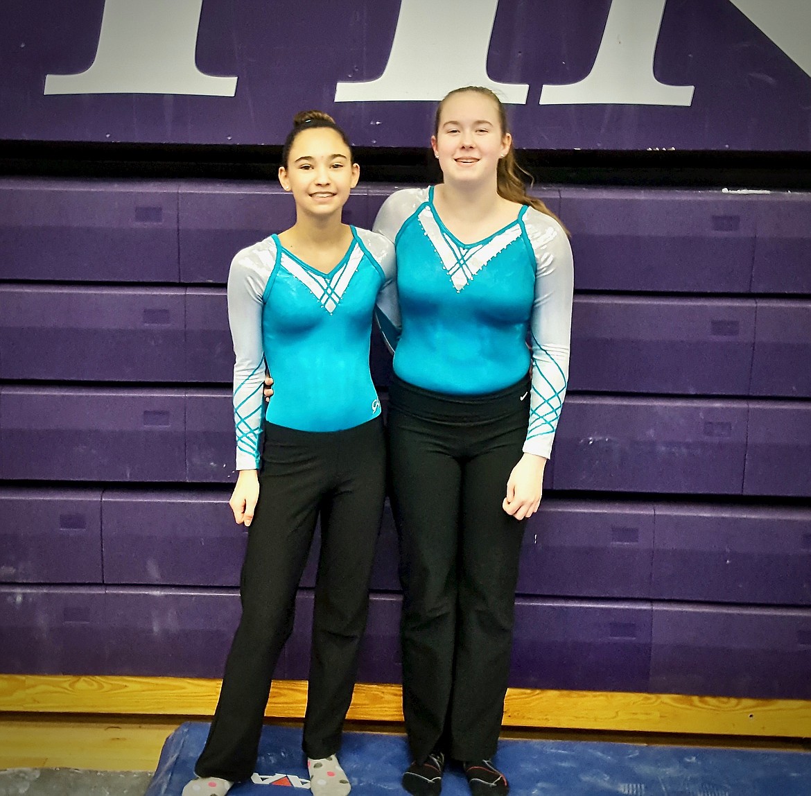 Courtesy photos
Lake City Gymnastics Gold Level team members Kaitlyn Sansi and Rose Erlandson.