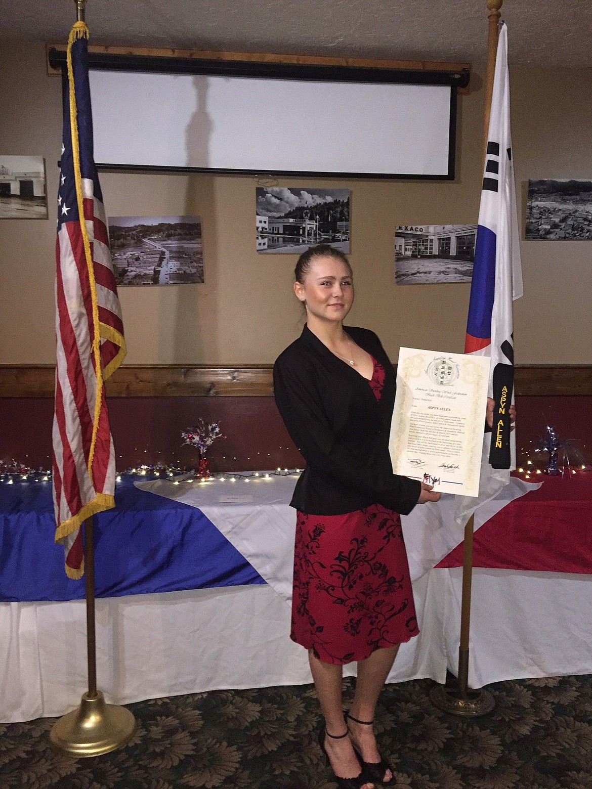 (Courtesy Photo)
Aspyn Allen was awarded 1st Degree Black Belt.