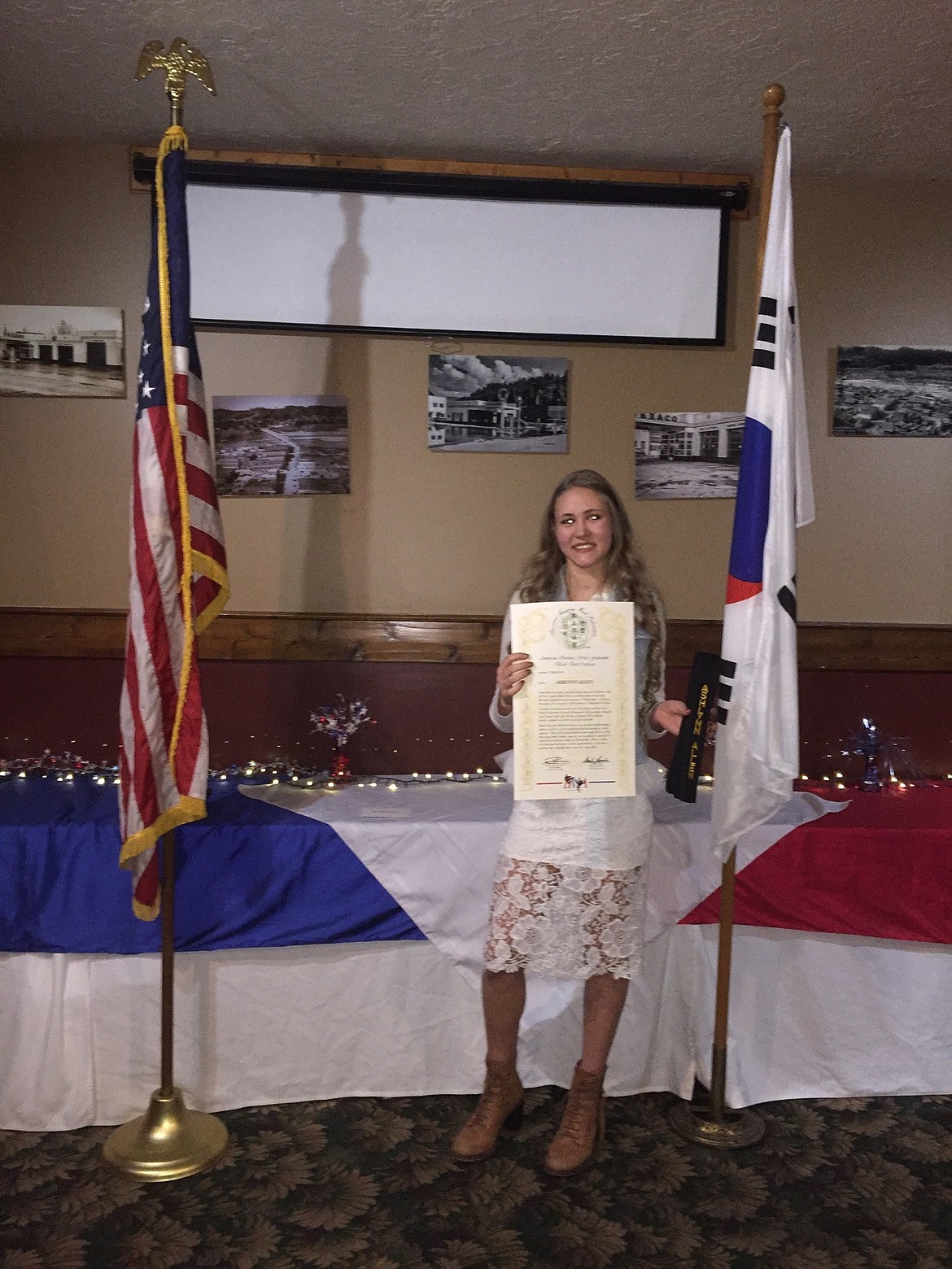 (Courtesy Photo)
Ashlynn Allen was awarded 1st Degree Black Belt.