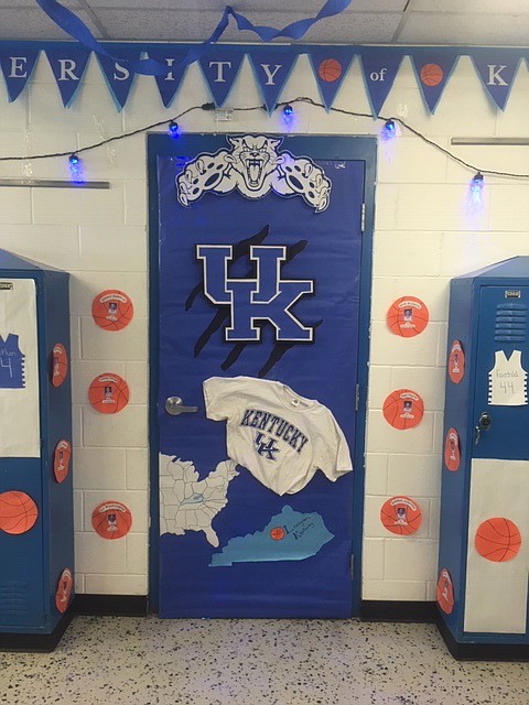 (Courtesy Photo)
March Madness door decorations.