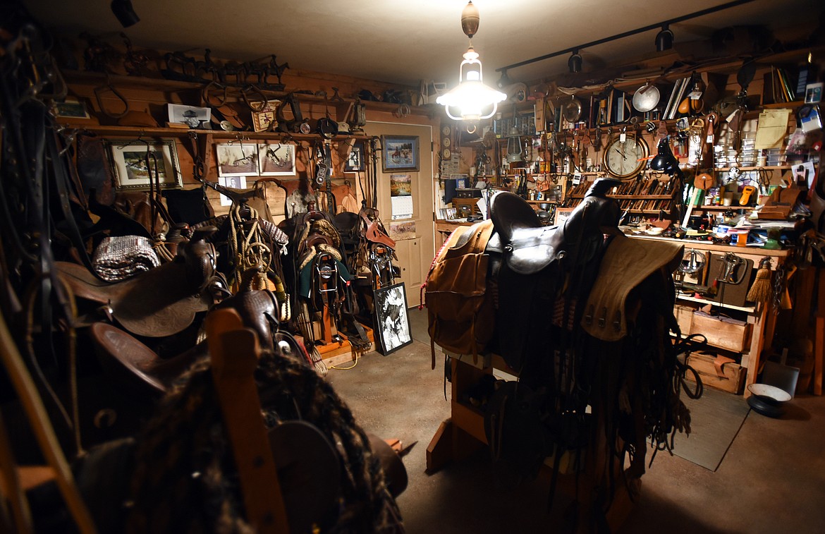 The Saddle Shop is one of the rooms at the Bad Rock Settlement Museum.