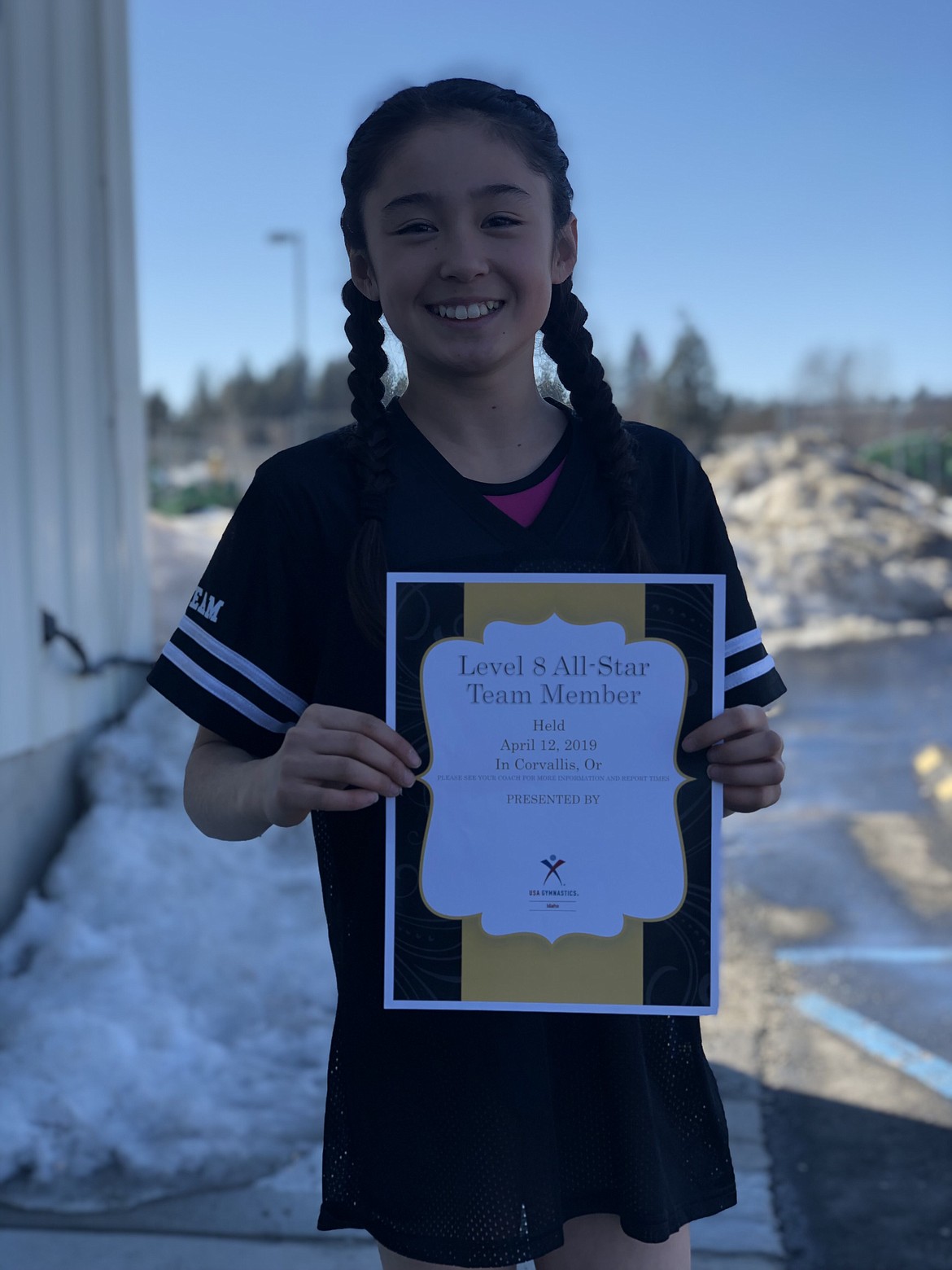 Courtesy photo
Maiya Terry of Avant Coeur Gymnastics was 5th out of all Level 8s at the state Junior Olympics meet in Moscow, and qualified to compete for the Idaho All-Stars Team. She will represent Idaho at regionals in Corvallis, Ore., in April.