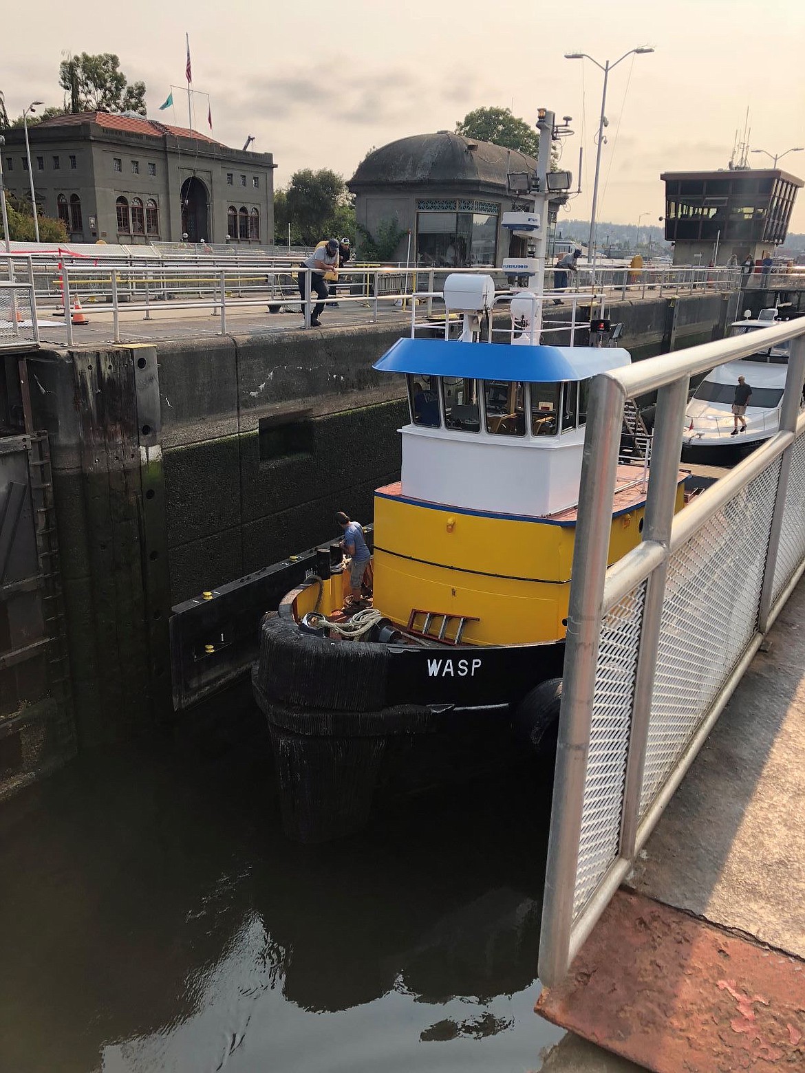 Courtesy photos
Verdis recently replaced 2,500 linear feet of air line in the tunnels below the Ballard Locks for the Army Corps of Engineers.