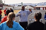 Track stars gather to teach the basics, encourage love of sport