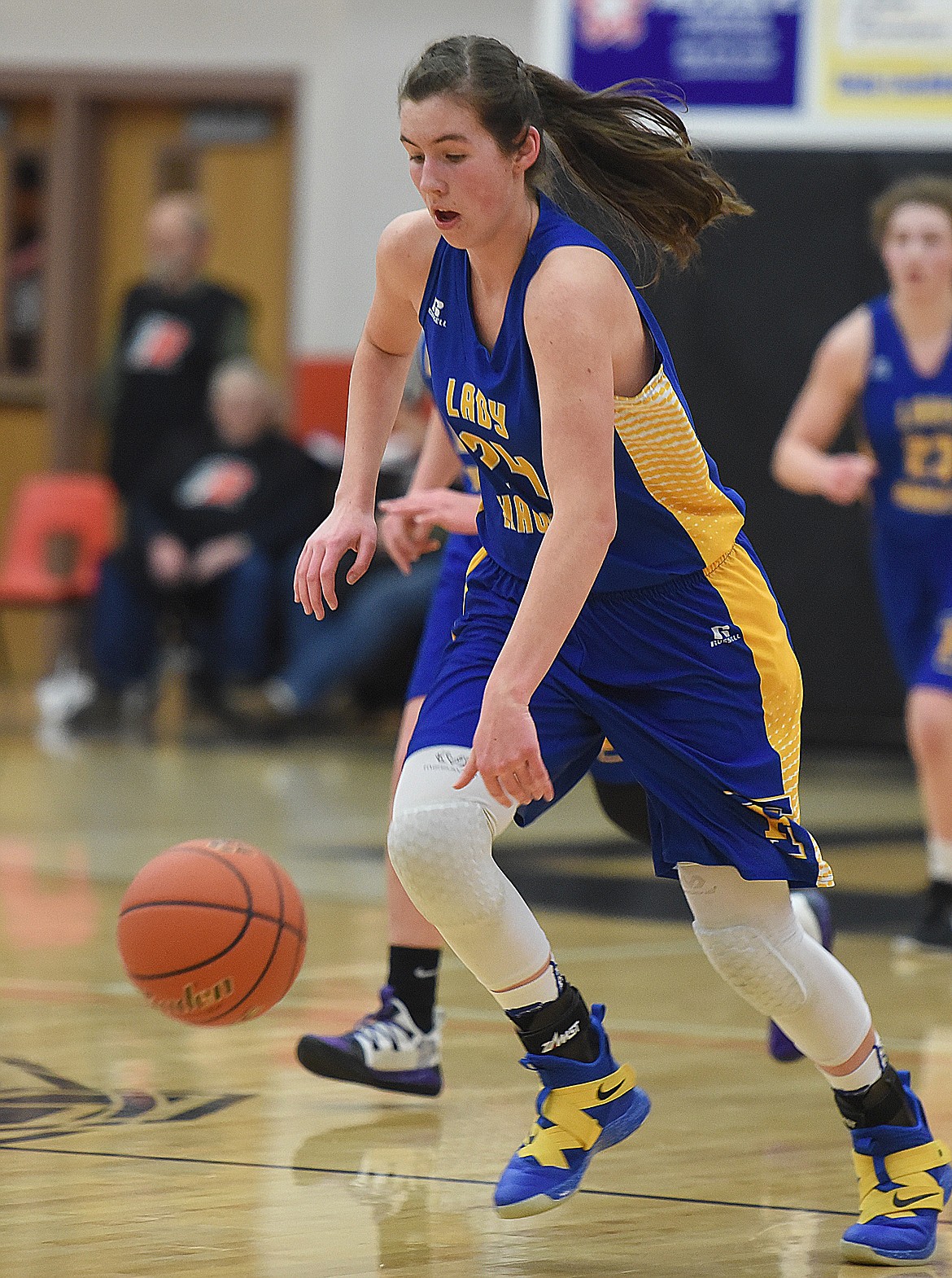 MEGAN BAXTER, a 6-foot sophomore, has been honored as a member of the Class B all-state basketball team for the 2018-19 season. Baxter and teammate Jody Detlaff are all-conference first-team picks, and Maya Stiles is all-conference second team.