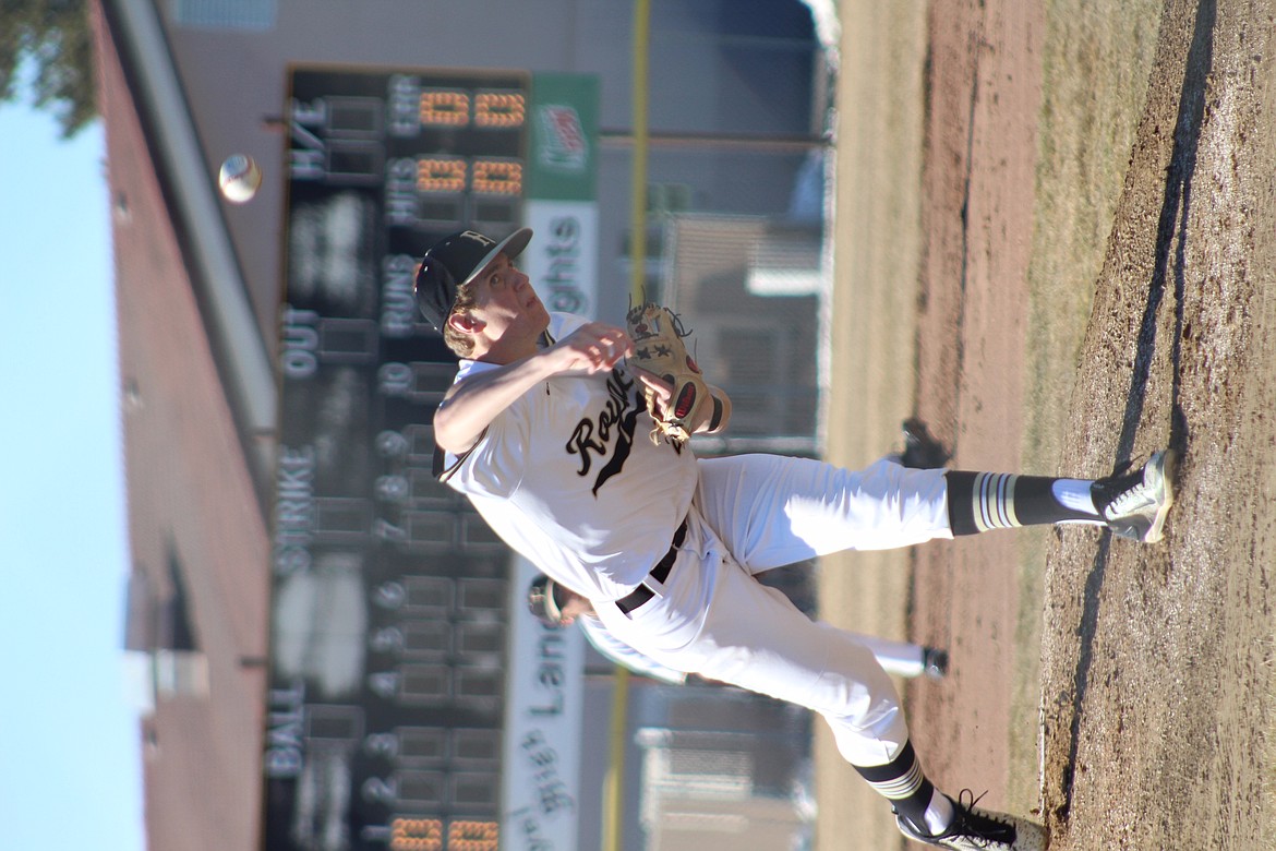 Shelli Worsham/courtesy photo
Royal pitcher Sawyer Jenks delivers to the plate against Cashmere.